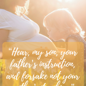 PRO-LIFE BULLETIN COVER - PROVERBS 1:8
