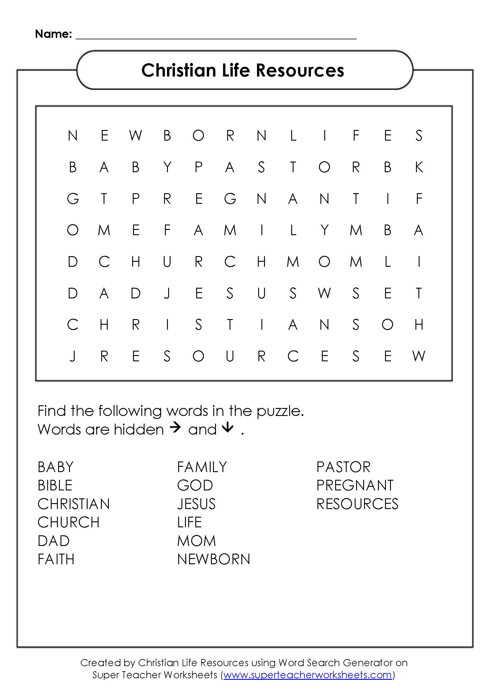 CLR Word Search